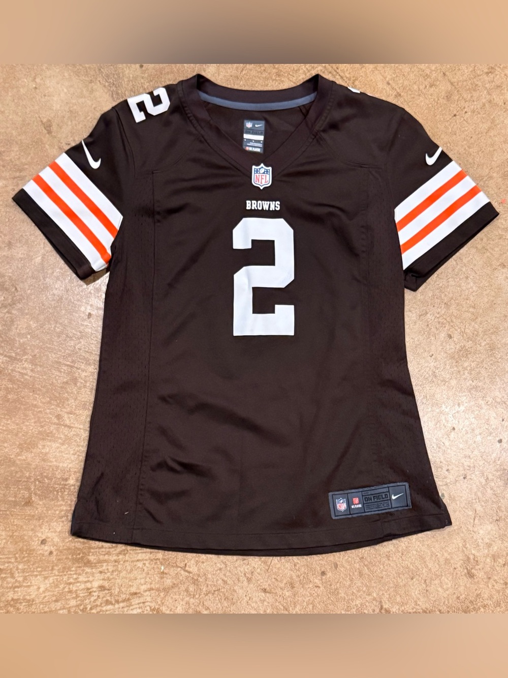 CLEVELAND BROWNS JOHNNY MANZIEL Women’s Nike Jersey Sz medium